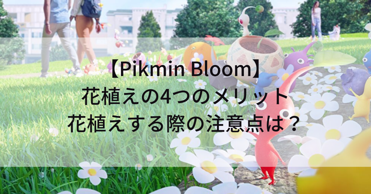 Pikmin Bloom 花植えの4つのメリット 大きな花とは 花植えする際の注意点は 森に住まうサボテン